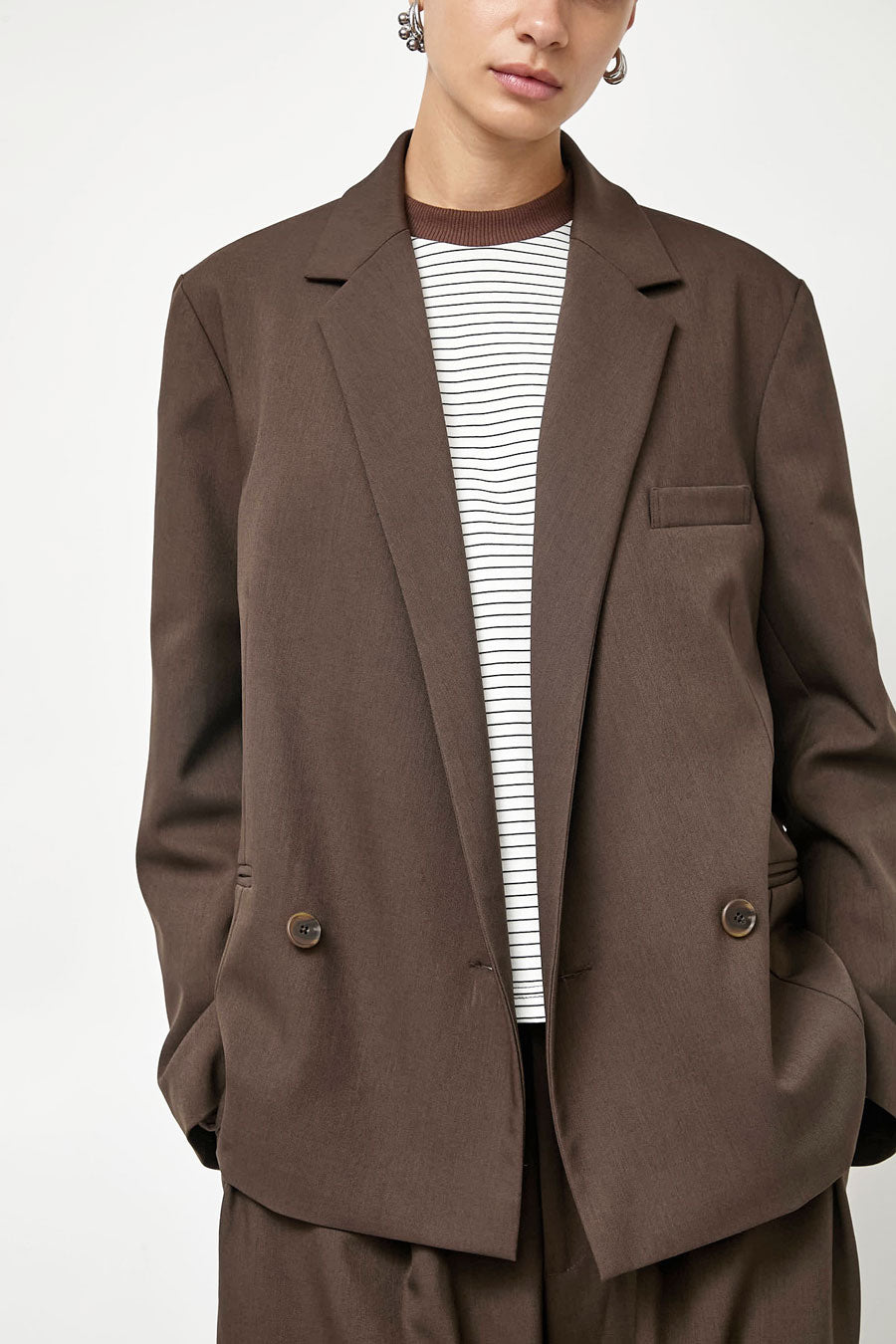 No.6 Austin Blazer in Chocolate
