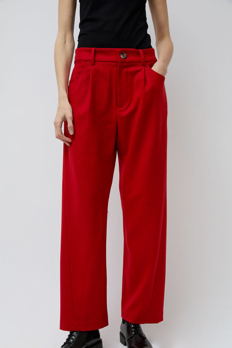 No.6 Baxter Pant in Red Wool