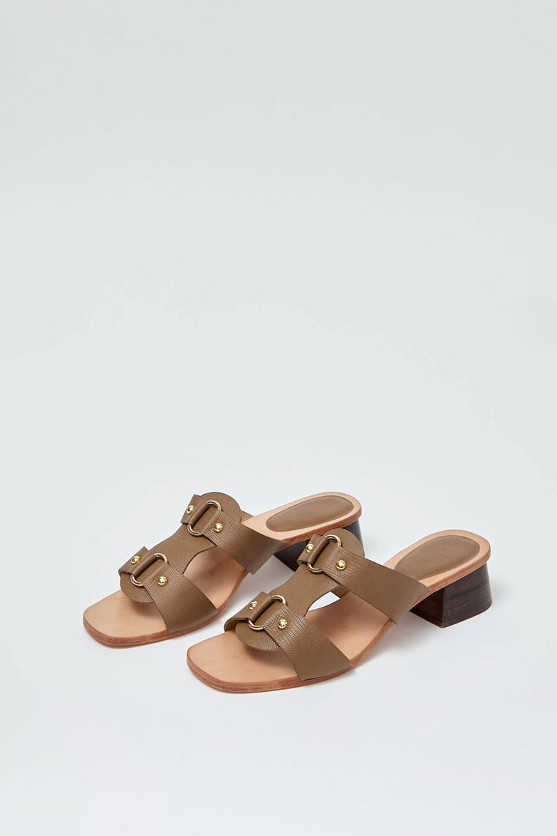 No.6 Beau Sandal in Coffee Lizard
