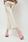 No.6 Bella Clog on Mid Wedge in Light Pink