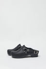 No.6 Brando Clog on Vintage Base in Black on Black Base