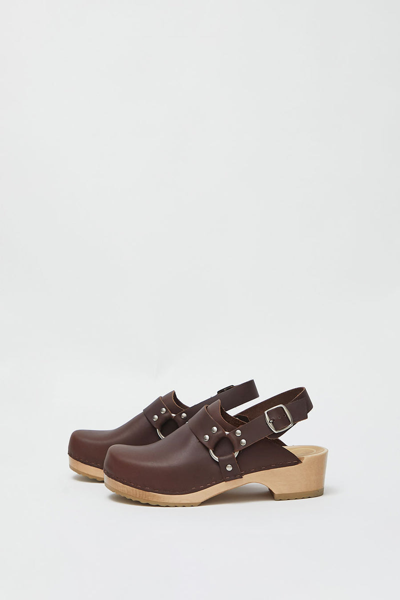 No.6 Brando Clog on Vintage Base in Molasses