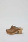 No.6 Bridget Clog on High Heel in Khaki