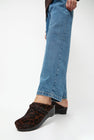 No.6 Bridget Clog on Mid Wedge in Espresso Pony on Black Base