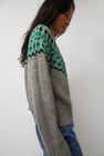 No.6 Cardiff Sweater in Grey and Green