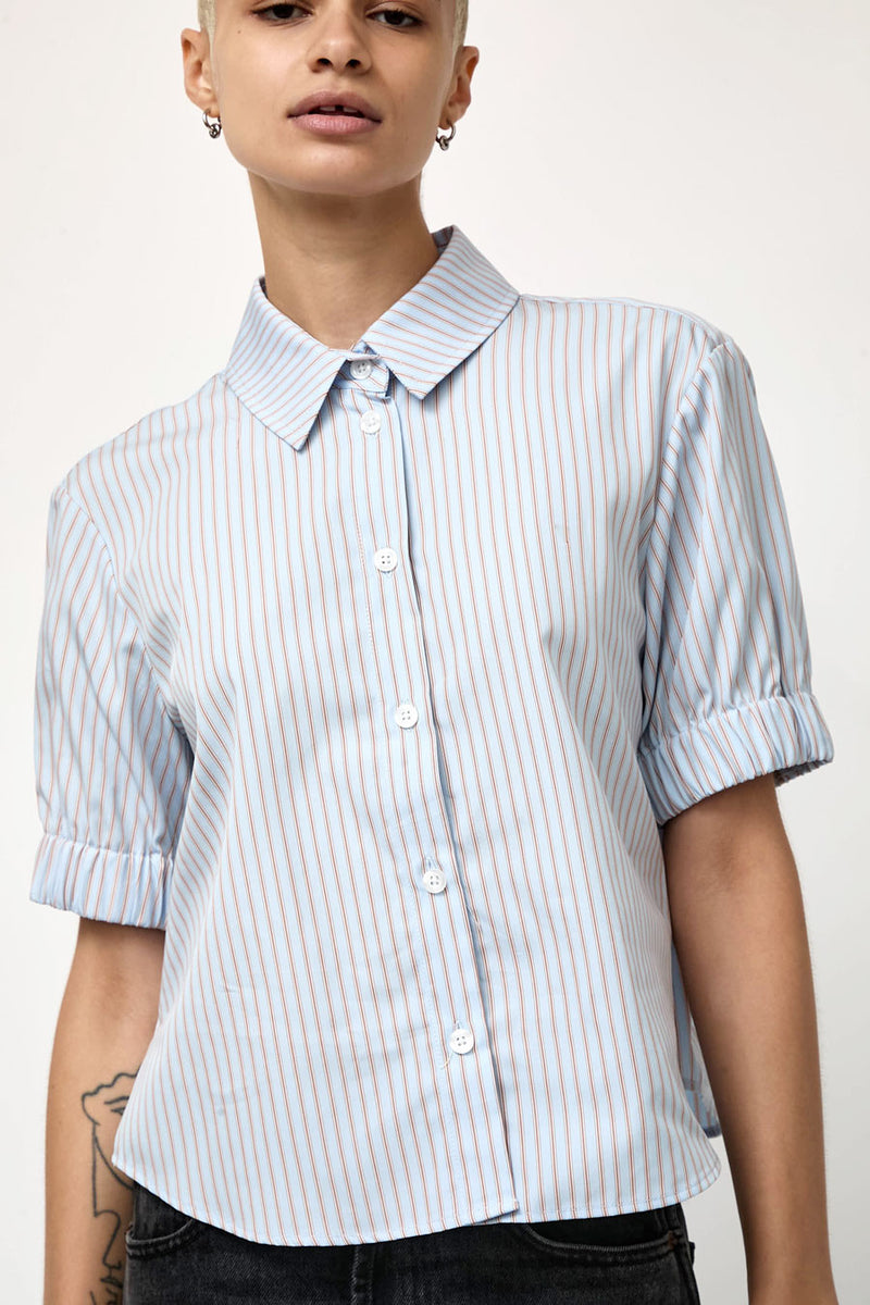 No.6 Chloe Top in Blue Stripe