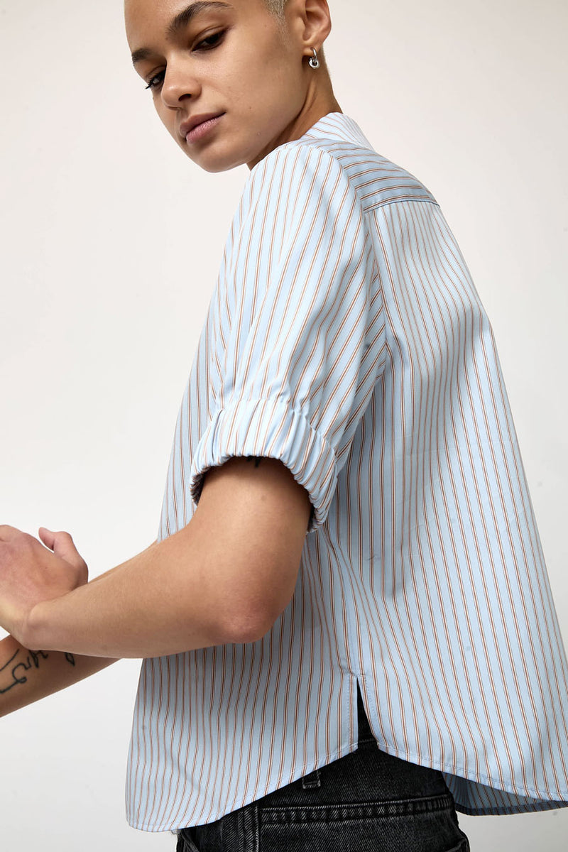 No.6 Chloe Top in Blue Stripe