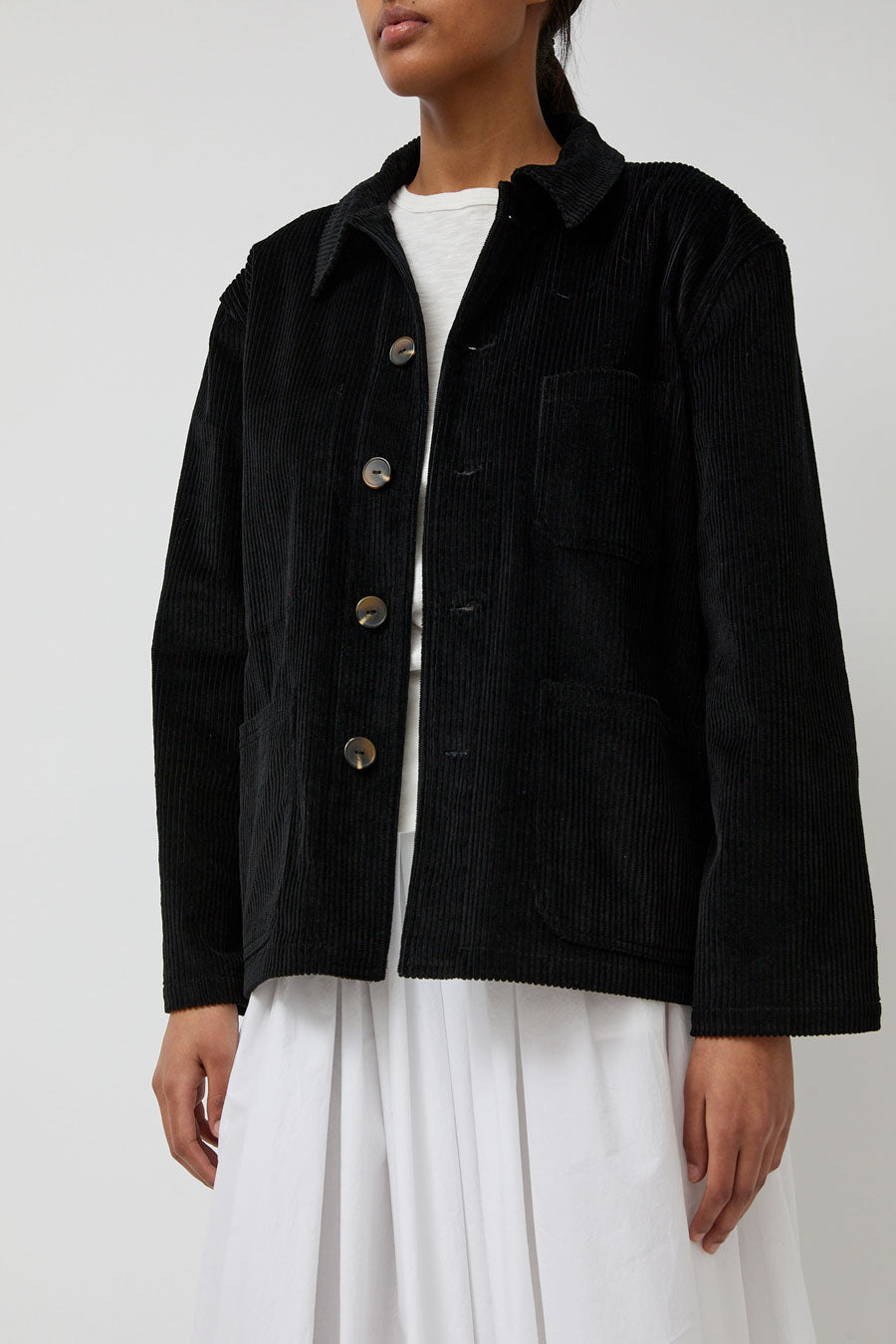 No.6 Chore Coat in Black Corduroy