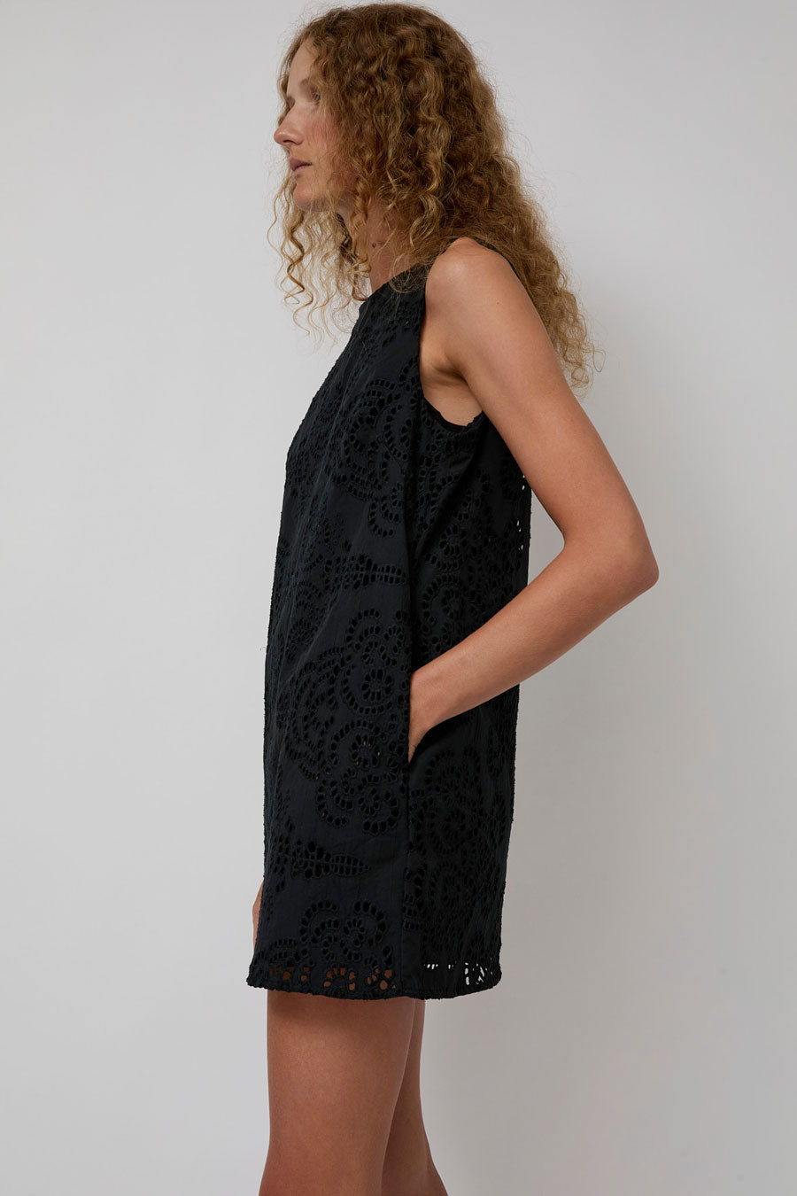 No.6 Clare Dress in Black Eyelet