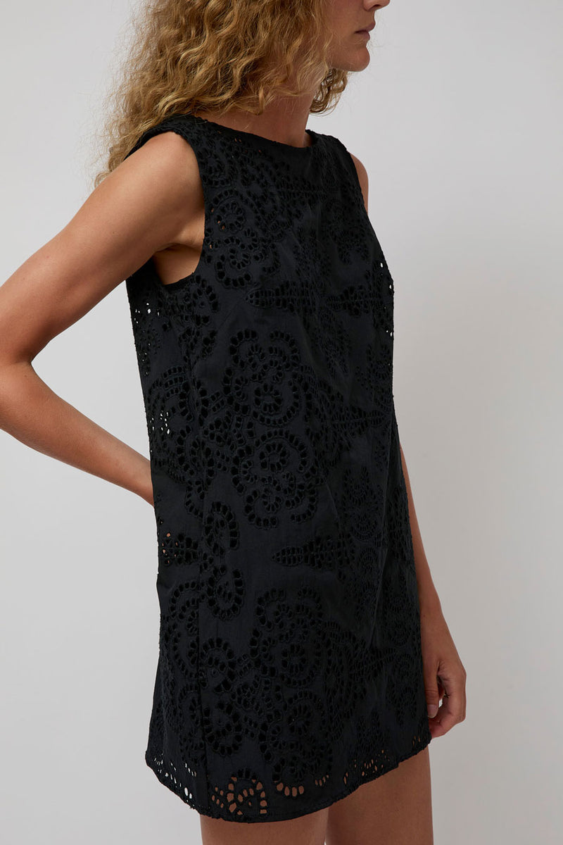 No.6 Clare Dress in Black Eyelet