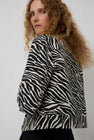 No.6 Claudia Jacket in Zebra Jacquard