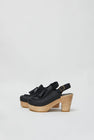 No.6 Coco Clog on Platform in Black Patent