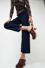 No.6 Dakota Shearling Clog on High Heel in Spitfire and Maroon