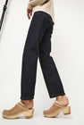 No.6 Dakota Shearling Clog on Mid Heel in Fawn Suede and Bone