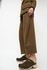 No.6 Dakota Shearling Clog on Mid Heel in Olive