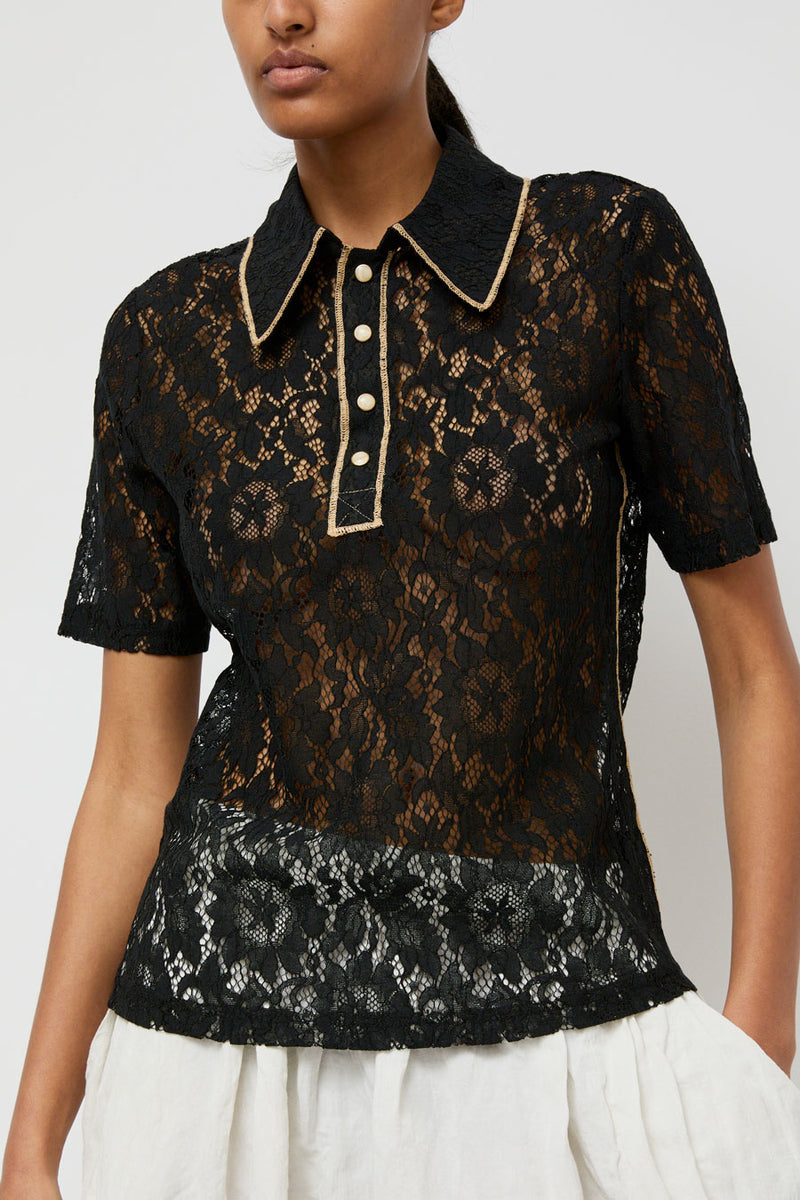 No.6 Dierdre Top in Black