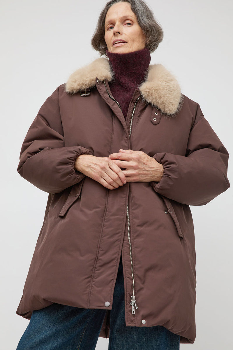 No.6 Dublin Coat in Burgundy