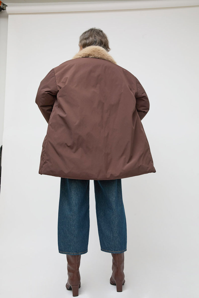 No.6 Dublin Coat in Burgundy