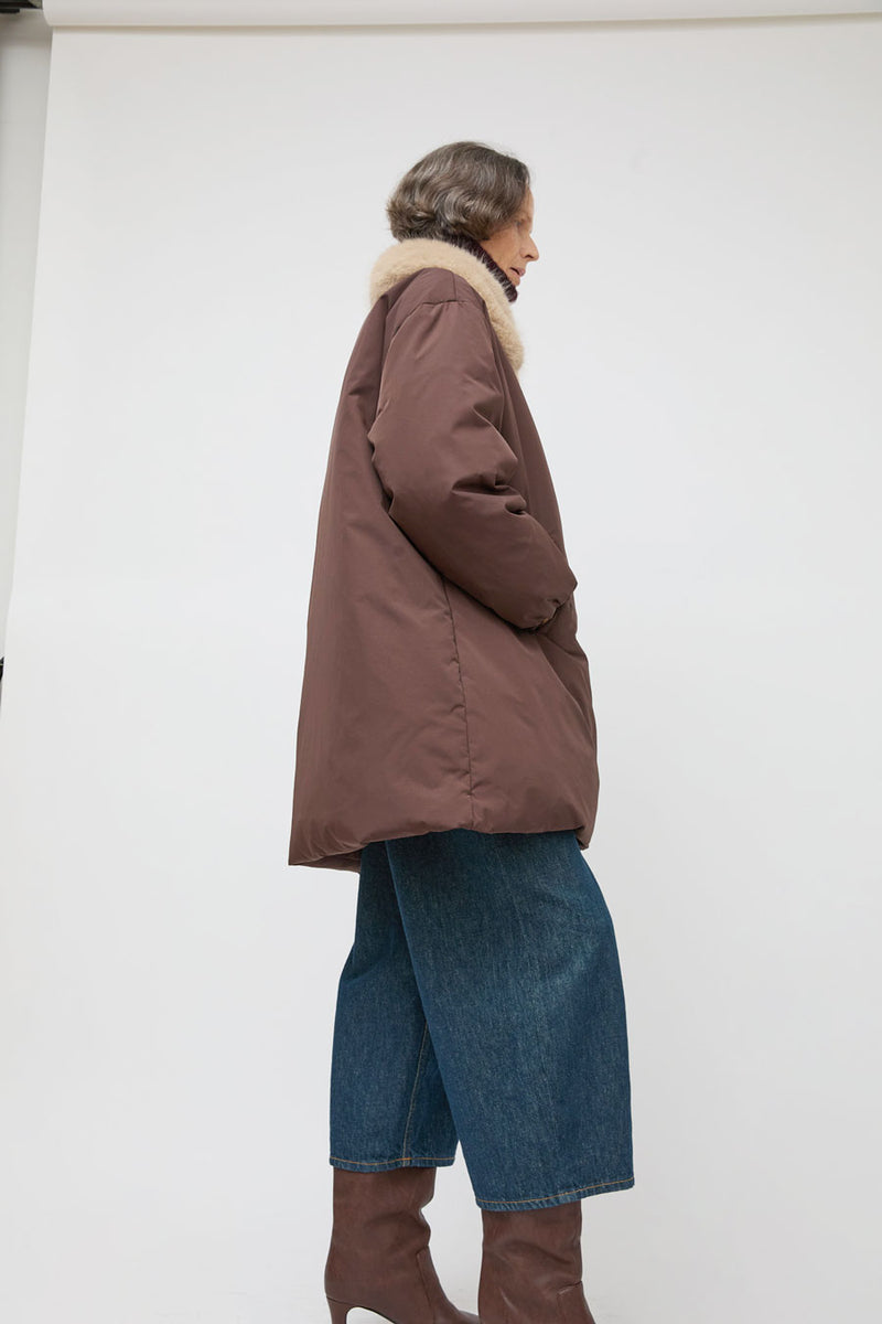 No.6 Dublin Coat in Burgundy