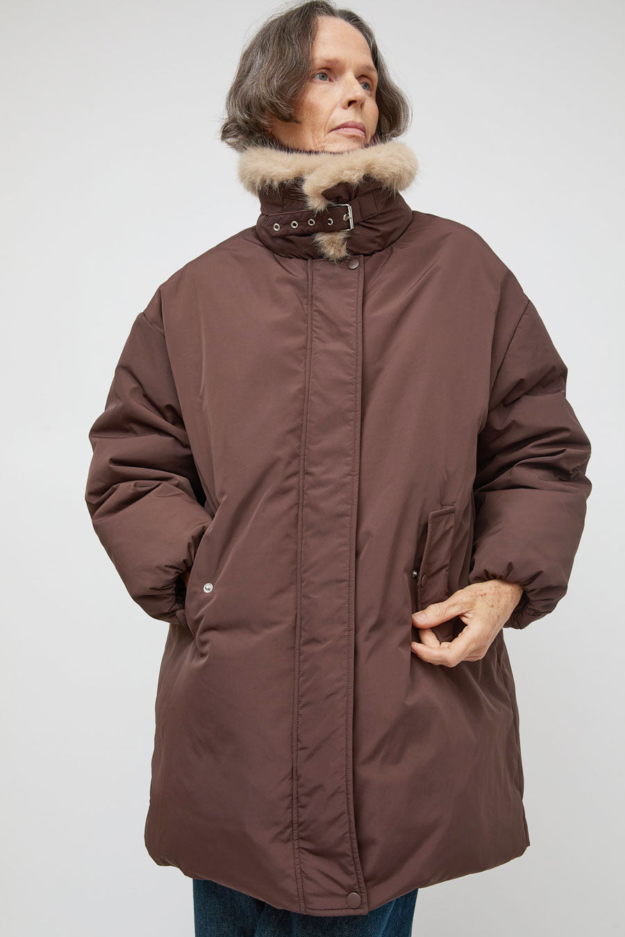No.6 Dublin Coat in Burgundy