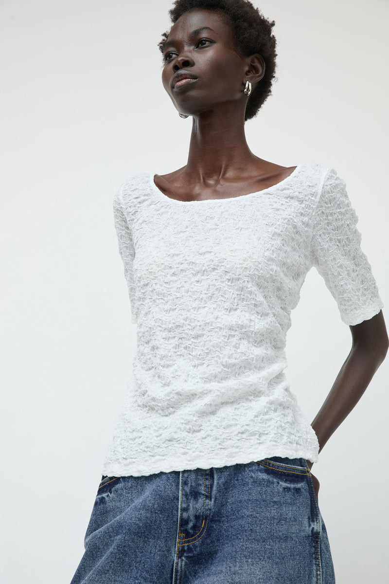 No.6 Eclipse Top in White