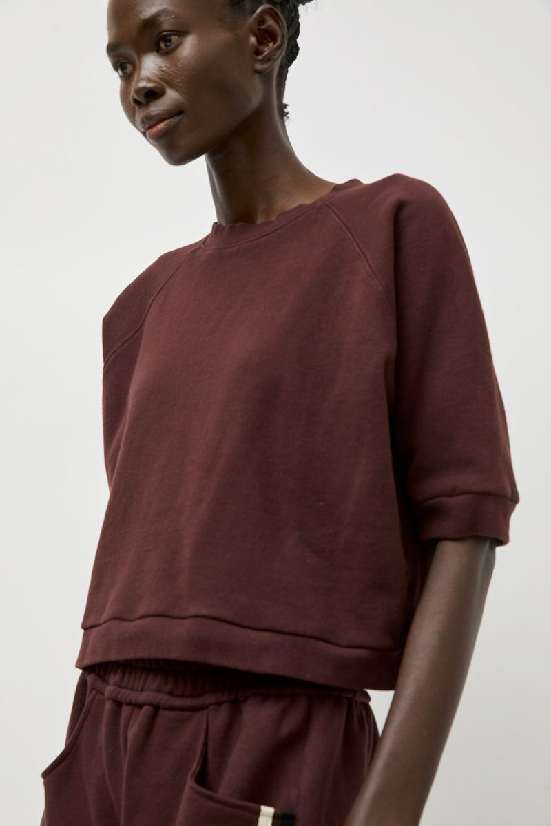 No.6 Emily Sweatshirt in Merlot