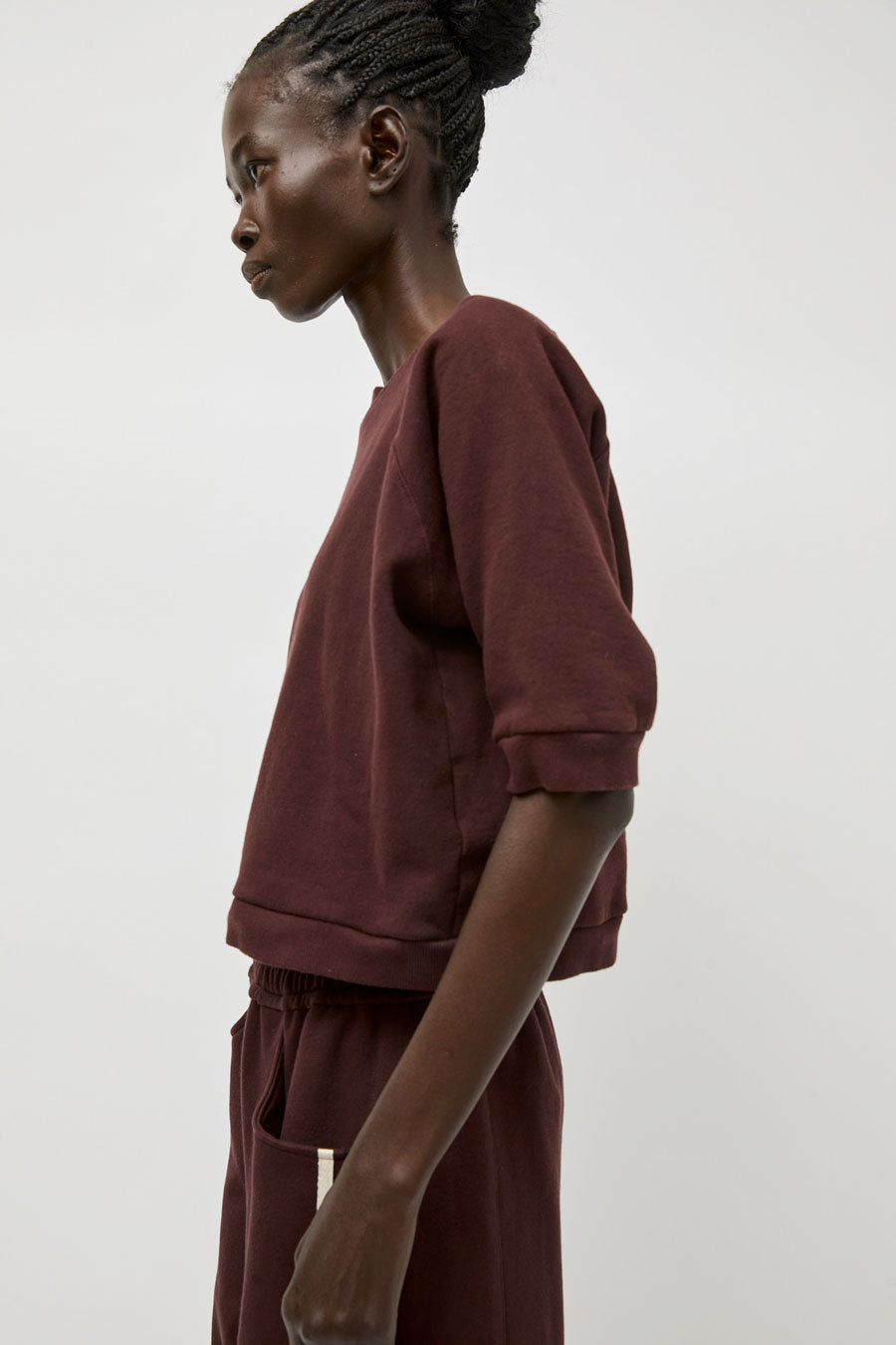 No.6 Emily Sweatshirt in Merlot