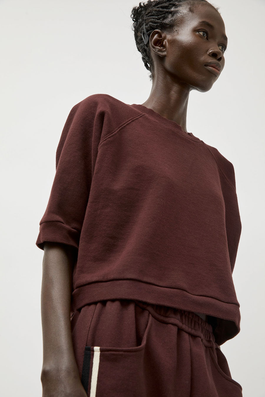 No.6 Emily Sweatshirt in Merlot