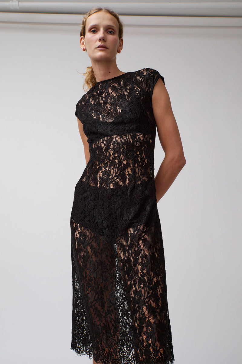 No.6 Erika Dress in Black Lace