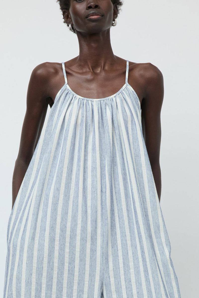 No.6 Eve Jumpsuit in Blue Stripe