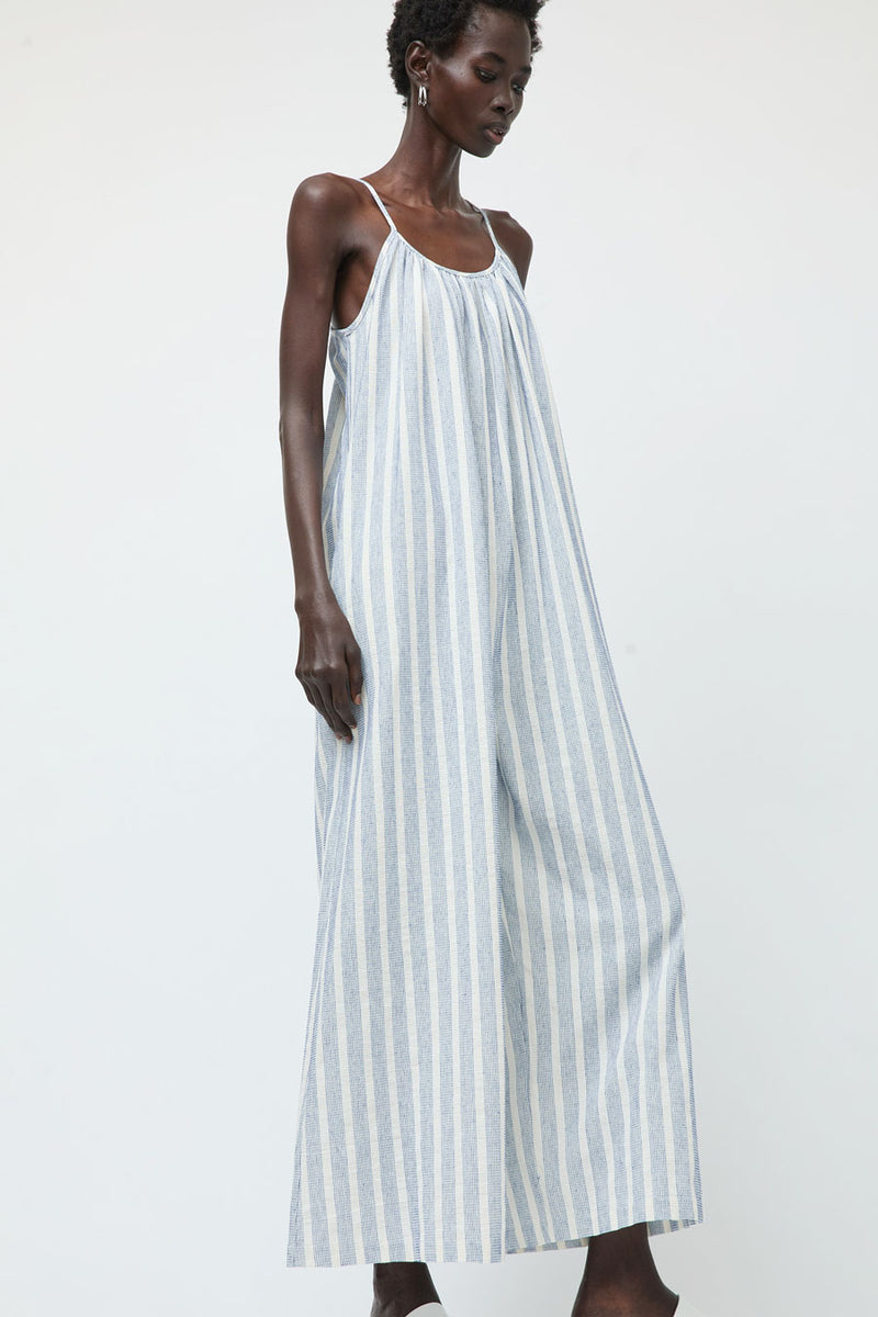 No.6 Eve Jumpsuit in Blue Stripe