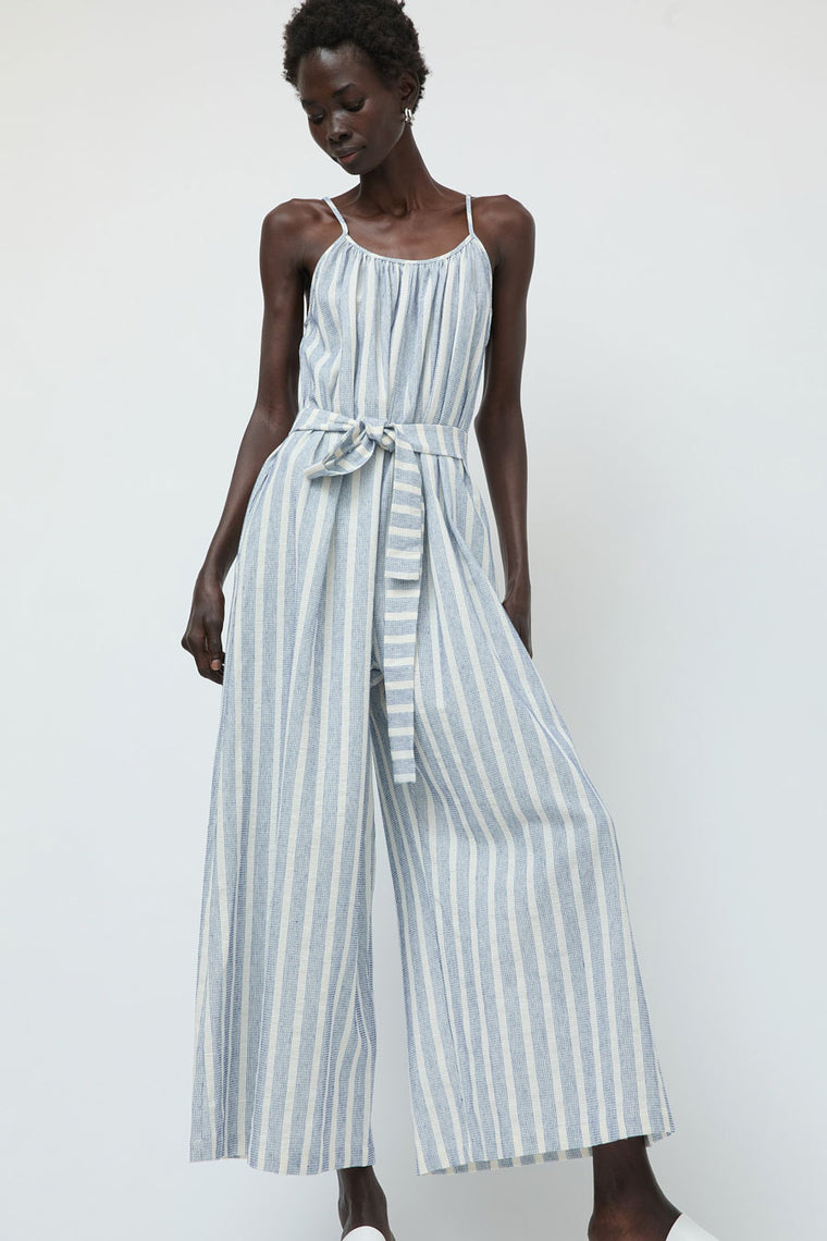 No.6 Eve Jumpsuit in Blue Stripe