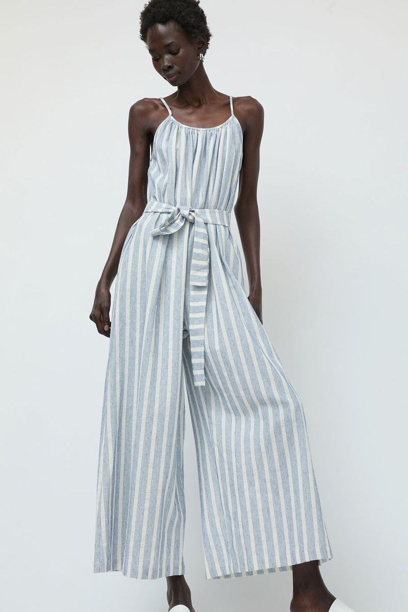 No.6 Eve Jumpsuit in Blue Stripe