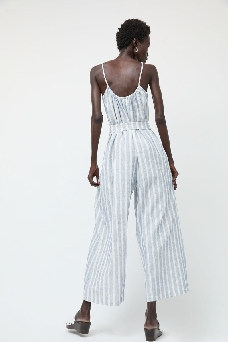 No.6 Eve Jumpsuit in Blue Stripe
