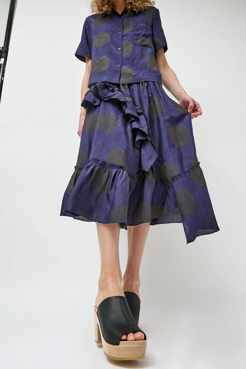 No.6 Front Seam Clog on Platform in Black