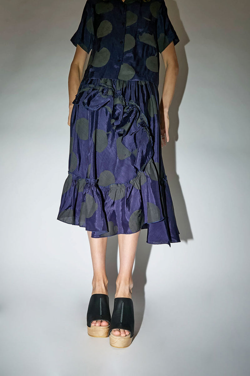 No.6 Front Seam Clog on Platform in Black