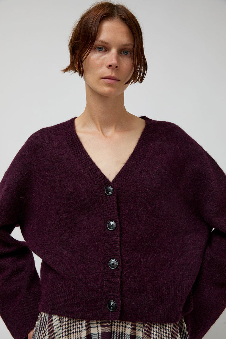 No.6 Gabriel Cardigan in Wine