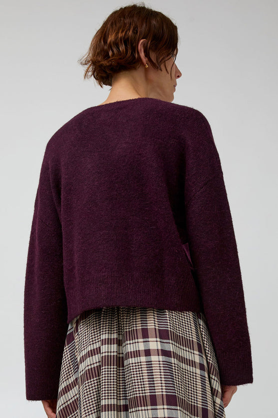 No.6 Gabriel Cardigan in Wine