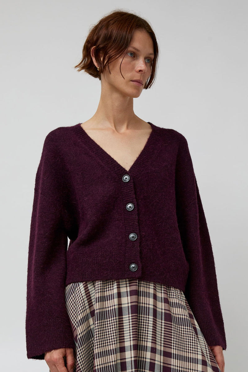 No.6 Gabriel Cardigan in Wine