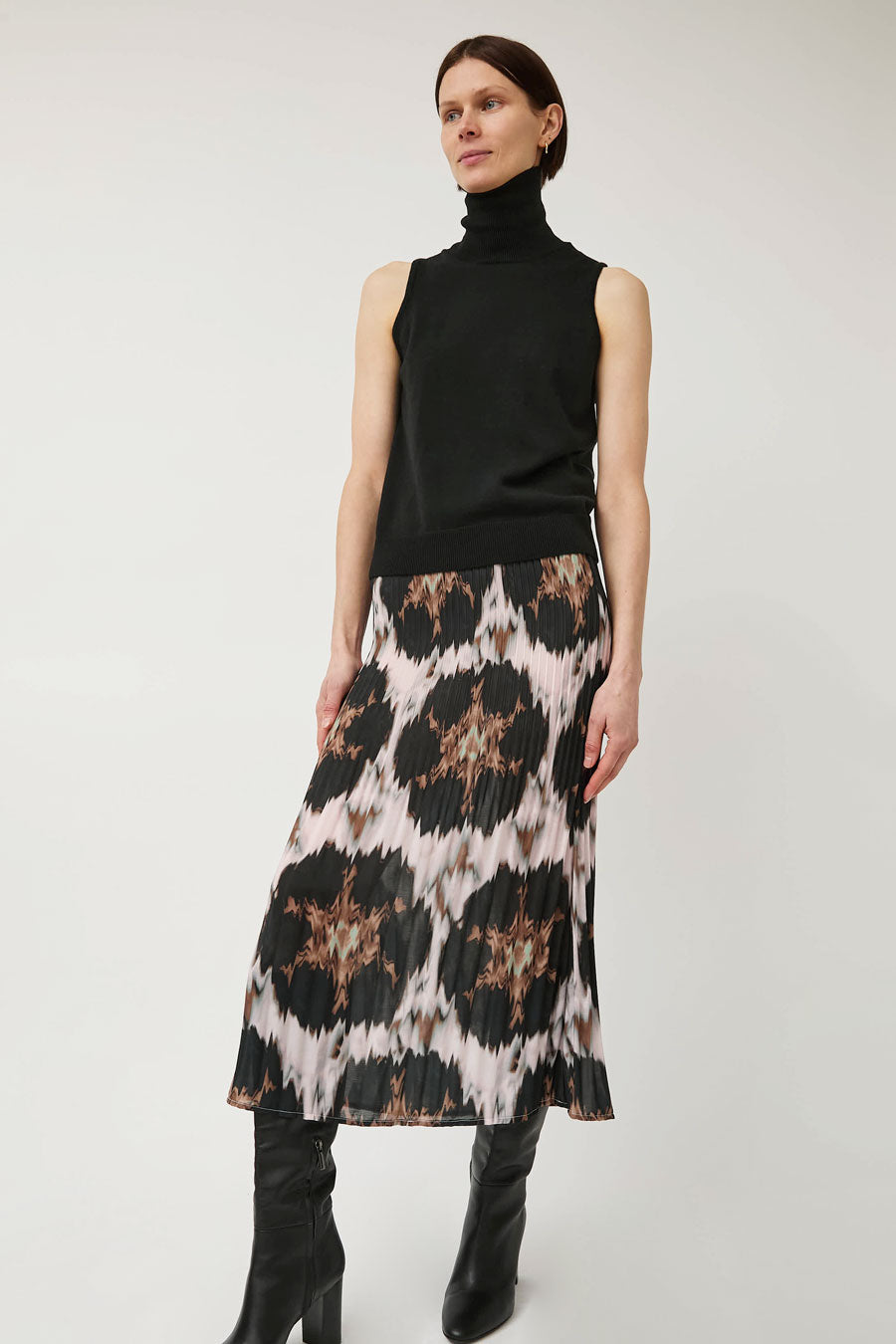 No.6 Hiro Skirt in Blush Ikat