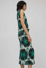 No.6 Hiro Skirt in Emerald Ikat