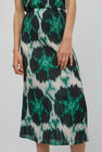 No.6 Hiro Skirt in Emerald Ikat