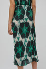 No.6 Hiro Skirt in Emerald Ikat