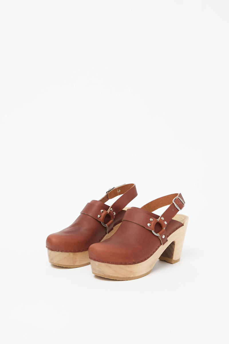 No.6 Hugo Clog on Platform in Bourbon