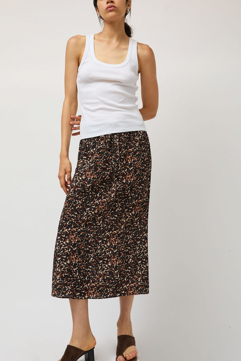 No.6 Inez Skirt in Brown Jungle