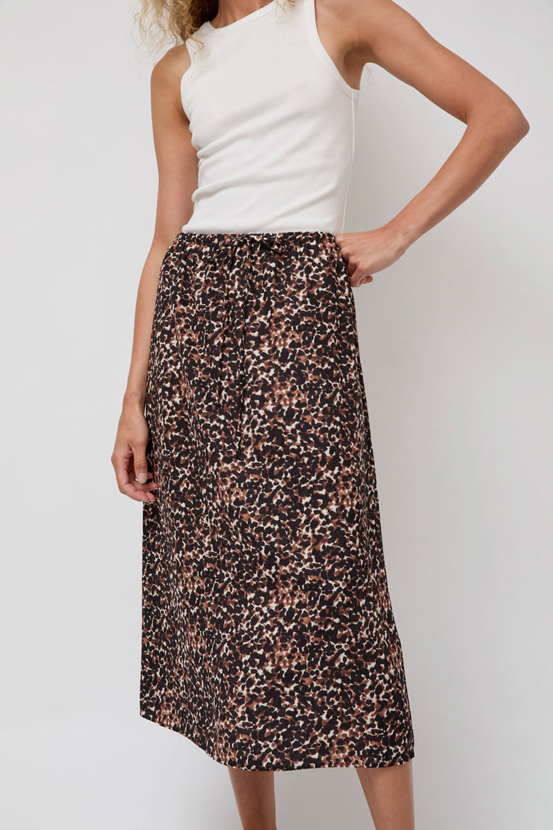 No.6 Inez Skirt in Brown Jungle