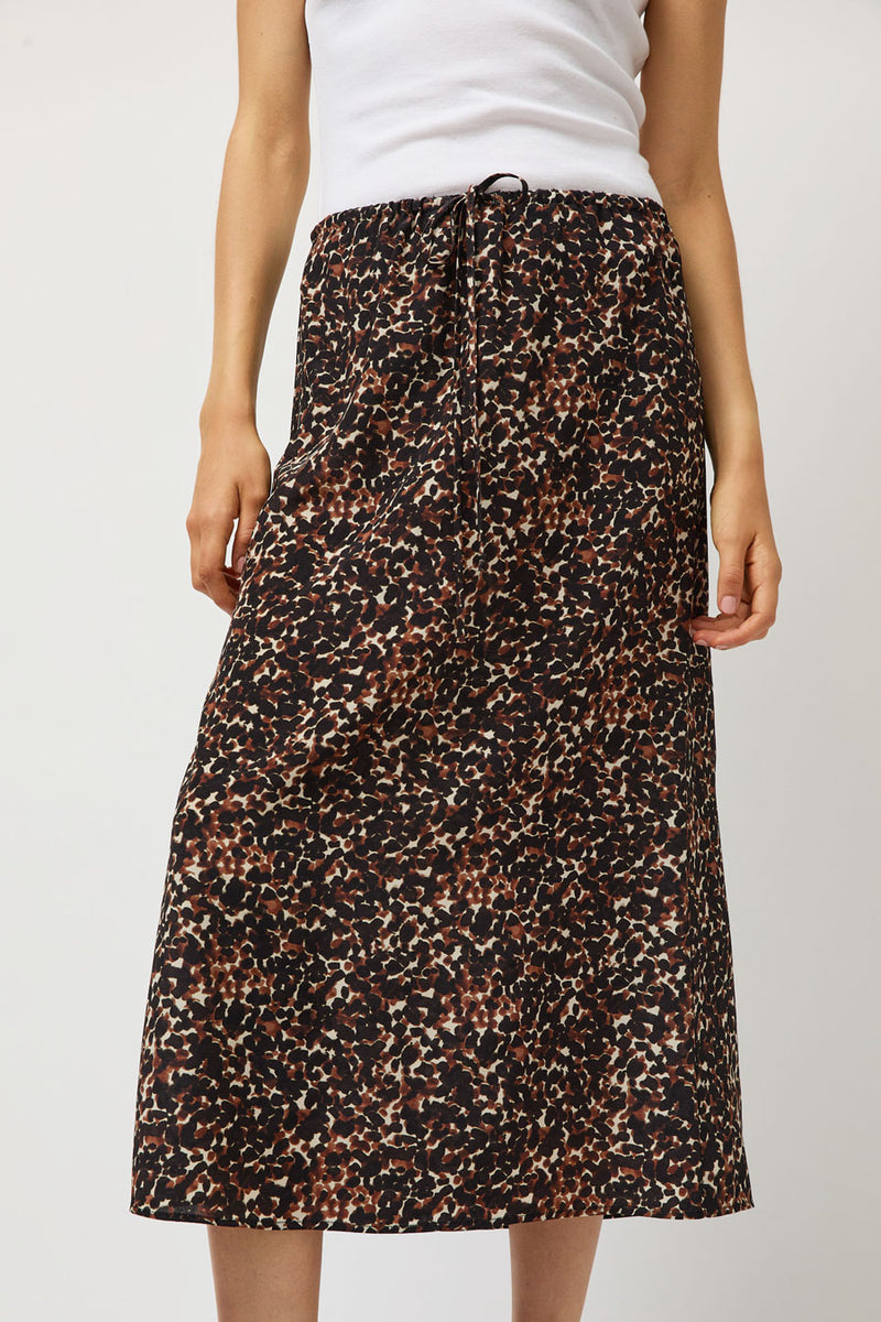 No.6 Inez Skirt in Brown Jungle