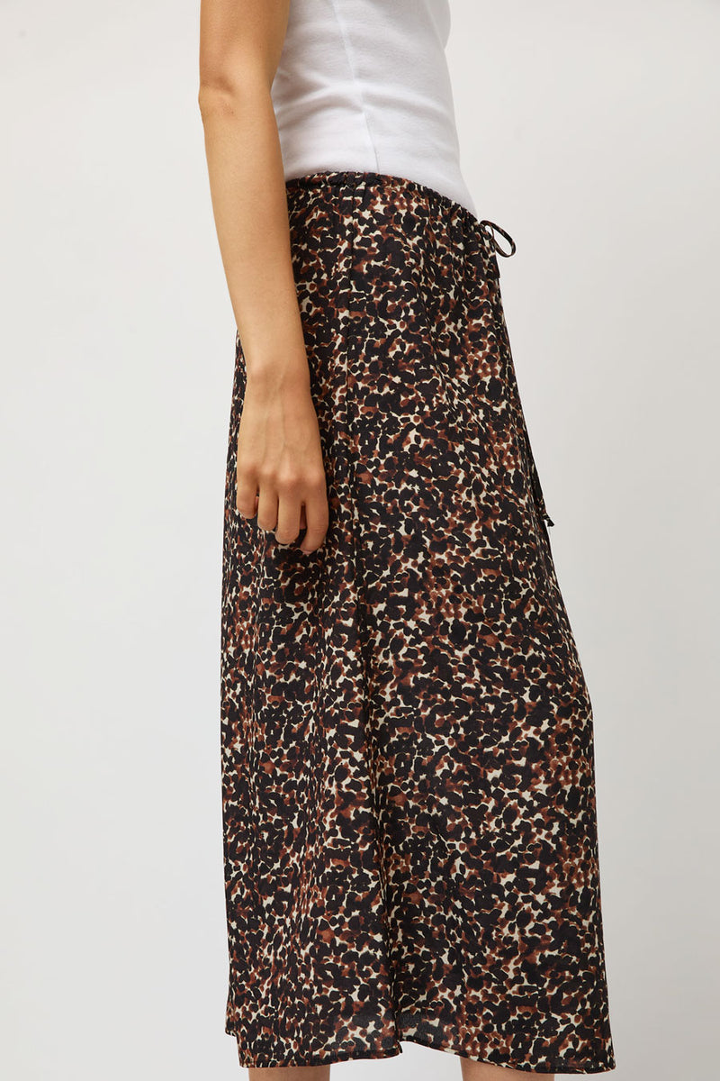 No.6 Inez Skirt in Brown Jungle