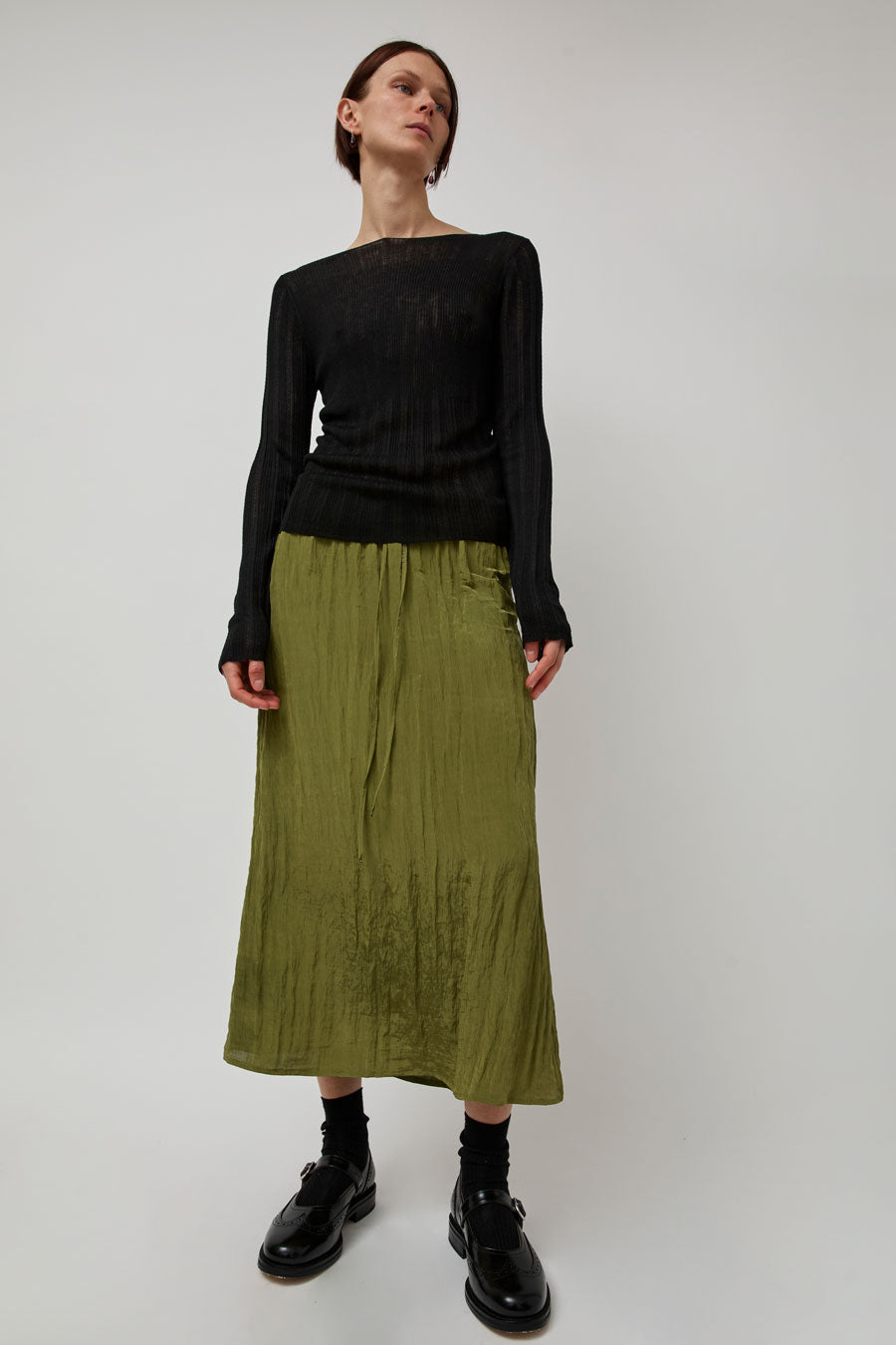 No.6 Inez Skirt in Citrus Green