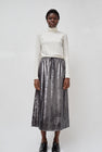 No.6 Inez Skirt in Silver Pony Hair